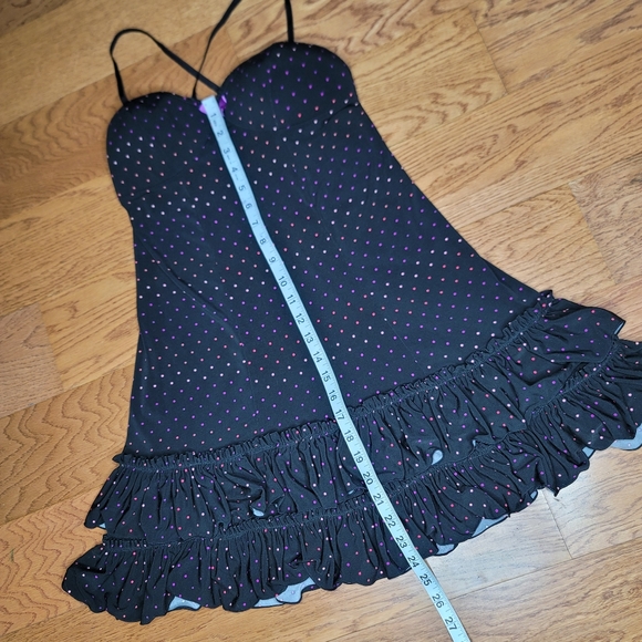 Victoria's Secret Sexy Little Things Ruffle Dress Black Size 36B - Picture 11 of 15